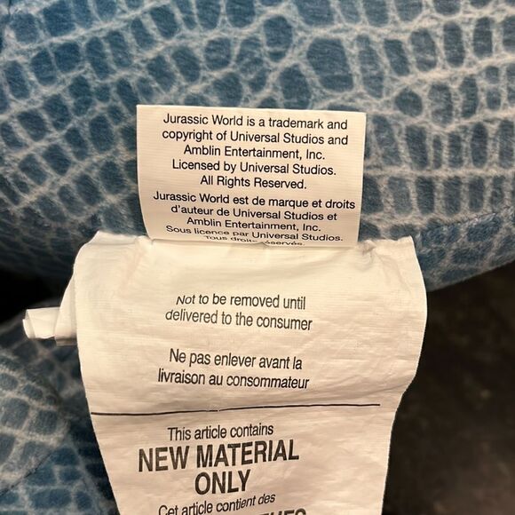 Jurassic Park World Blue T-Rex Velociraptor Dinosaur Plush Stuffed Animal - Picture 6 of 6